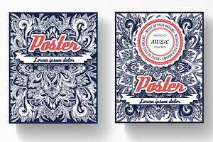 Set of ornamental cards - vector, a Brochure Template by LineTale