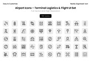 Airport Icons – Terminal Logistics &, a Solid Icon by Wencory (Thumbnail 2 of 2)
