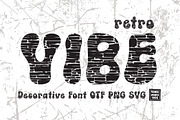 Retro Vibe OTF PNG SVG, a Symbol Font by DREAMs Soul G. (Thumbnail 1 of 4)