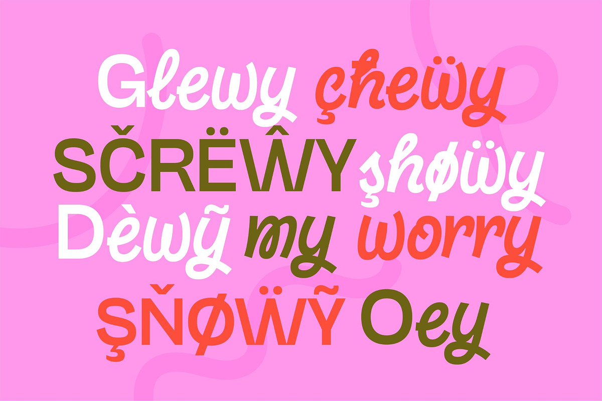 Glewy, a Script Font by graphicook (Photo 6 of 10)