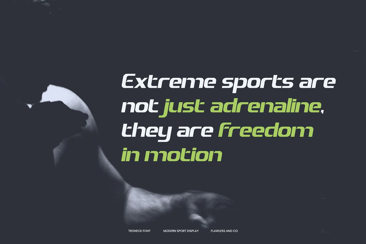 Troneck - Sport Display Font, a Font by Flawless And Co (Photo 6 of 10)