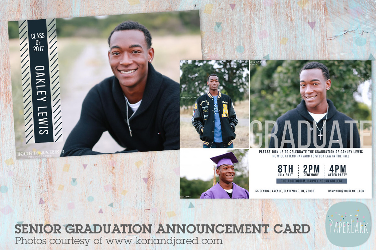 AG006 Senior Graduation Card, a Flyer Template by Paper Lark (Photo 1 of 4)