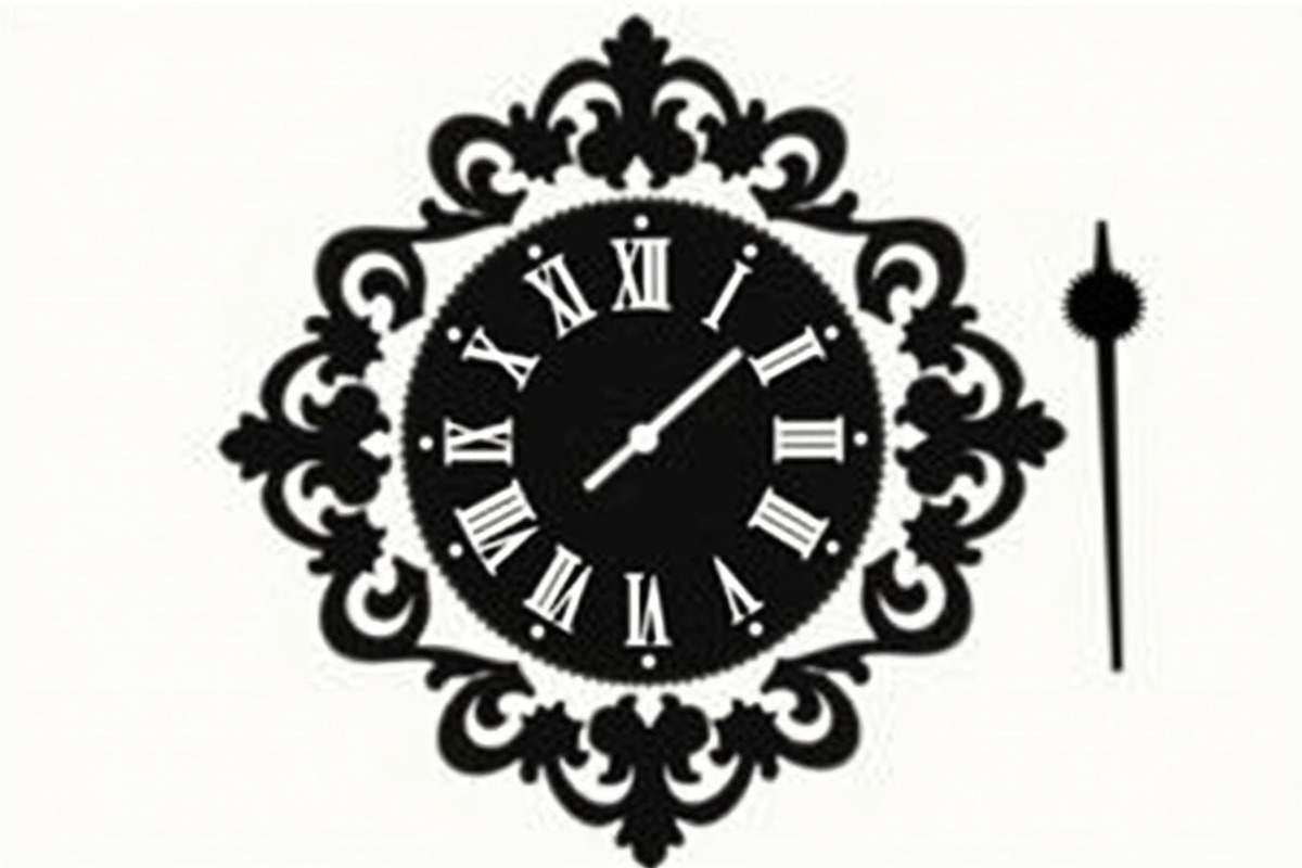 Vintage Wall Clock Victorian design, an Illustration by Amazin_art (Photo 3 of 21)
