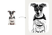 Pet Vector Trace Photoshop Effect, an Action Add-On by Shovajit (Thumbnail 3 of 9)