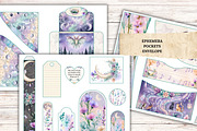 Magical Moon Junk Journal Kit V2, a Decorative Illustration by Print Haven Mochi Vintage (Thumbnail 3 of 5)
