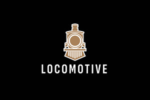 locomotive logo icon illustration, a Branding & Logo Template by Dyn Studio