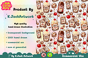 Cute Cola Cream Float Seamless, a Background Graphic by K.JackArtwork (Thumbnail 3 of 8)