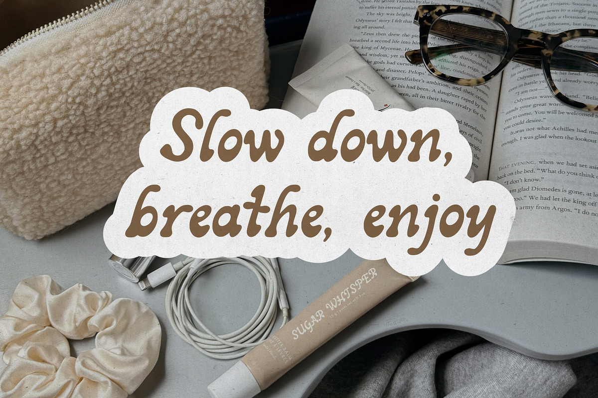 Slumber Playful Wavy Friendly Font, a Handwritten Font by AnMark (Photo 9 of 11)