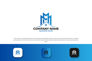 M M Real Estate Logo Concept