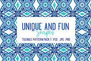 The Blues Handdrawn Tile Patterns, a Pattern Graphic by TheLegacyBrandingCo (Thumbnail 4 of 11)