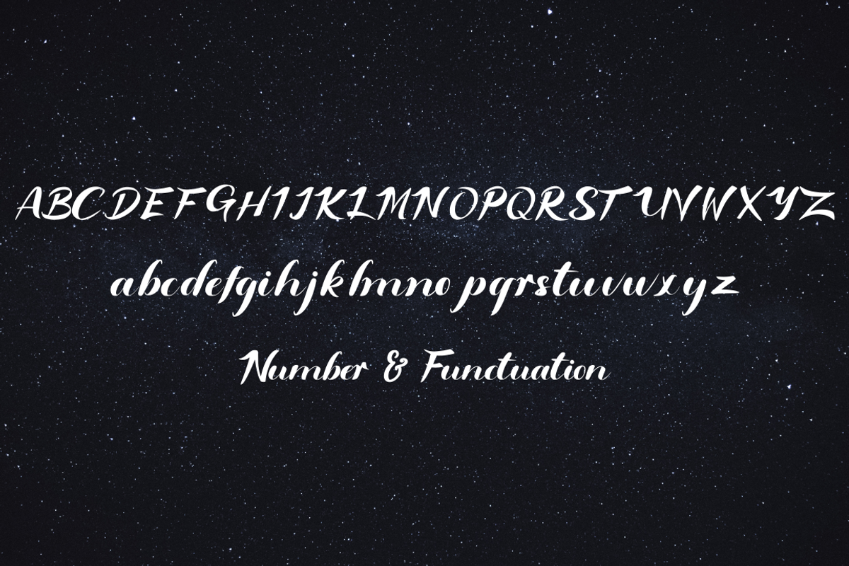 Rinjani a Bold Sript font, a Script Font by Basnistudio (Photo 6 of 6)