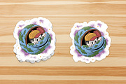 Boy Peeking from Curled Earth Planet, a Branding & Logo Template by Judsart (Thumbnail 3 of 3)