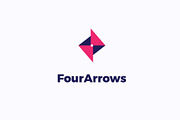 FourArrows logo, a Branding & Logo Template by MuzaInspires (Thumbnail 1 of 4)