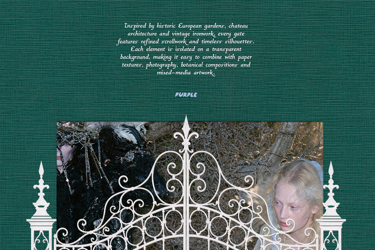 Iron Portals: Decorative Paper Gates, an Object Graphic by Purple (Photo 2 of 14)