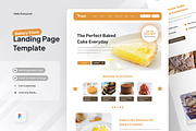 Proti - Bakery Shop Landing Page, a Landing Page Template by SquidPixey (Thumbnail 1 of 5)