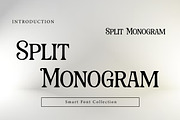 Split Monogram, a Serif Font by Wow Magic (Thumbnail 1 of 3)
