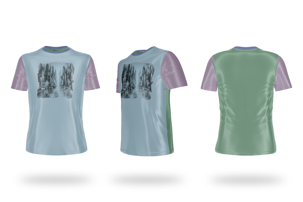Realistic T-Shirt Mockup Bundle., a Mockup by moqirynart (Photo 2 of 6)