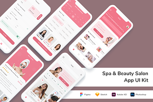 Spa & Beauty Salon App UI Kit