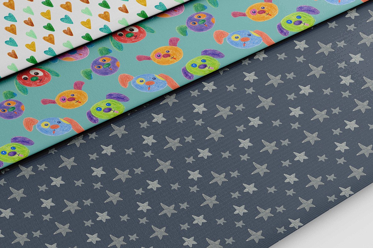 Funny dog faces patterns, an Animal Illustration by YarovaArt (Photo 8 of 10)