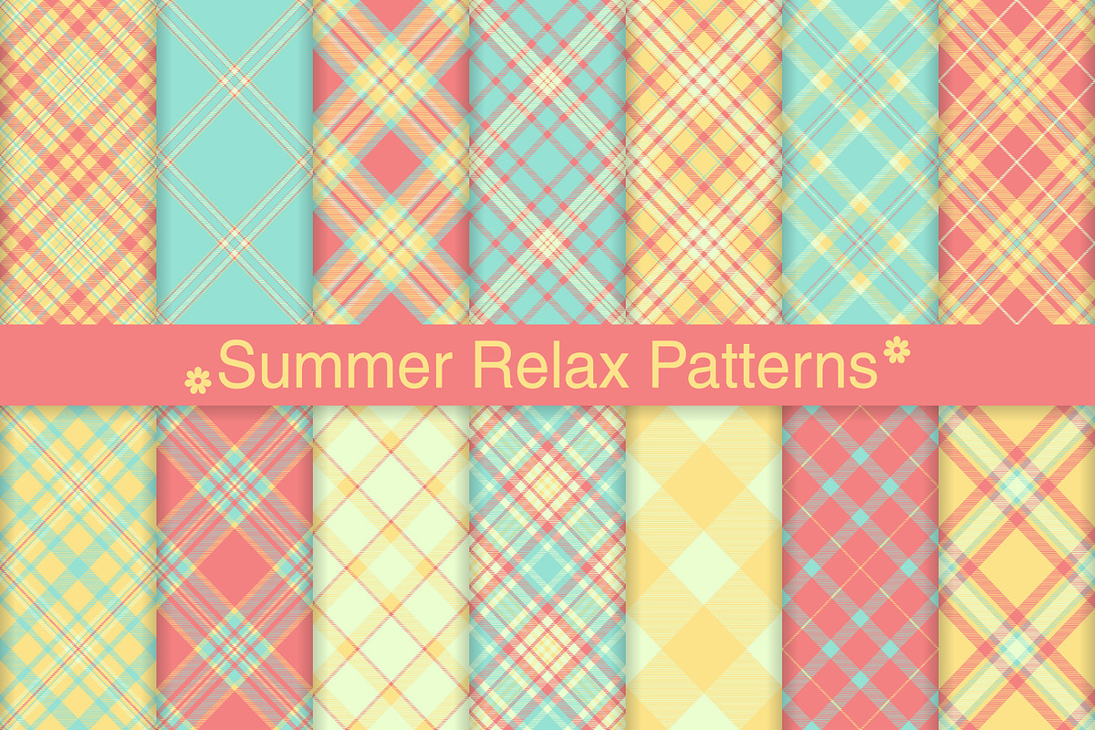 #250 Summer Relax Patterns, a Pattern Graphic by Plaid4You (Photo 1 of 5)