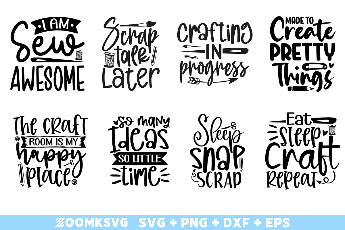 Crafting SVG Bundle 40 Designs, an Illustration by ZoomkSVG (Photo 6 of 7)