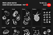 Fruits - hand drawn vector set, a Food Illustration by Margo Miller (Thumbnail 4 of 25)