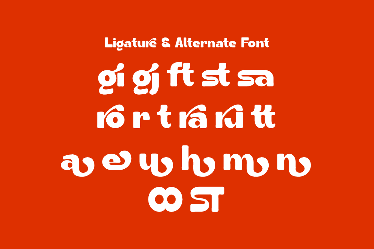 Srogint - Food Display Font, a Sans Serif Font by Iqsiart Studio (Photo 10 of 11)