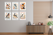 50 US State Birds Poster Bundle, a Decorative Illustration by Genius Graph (Thumbnail 2 of 6)