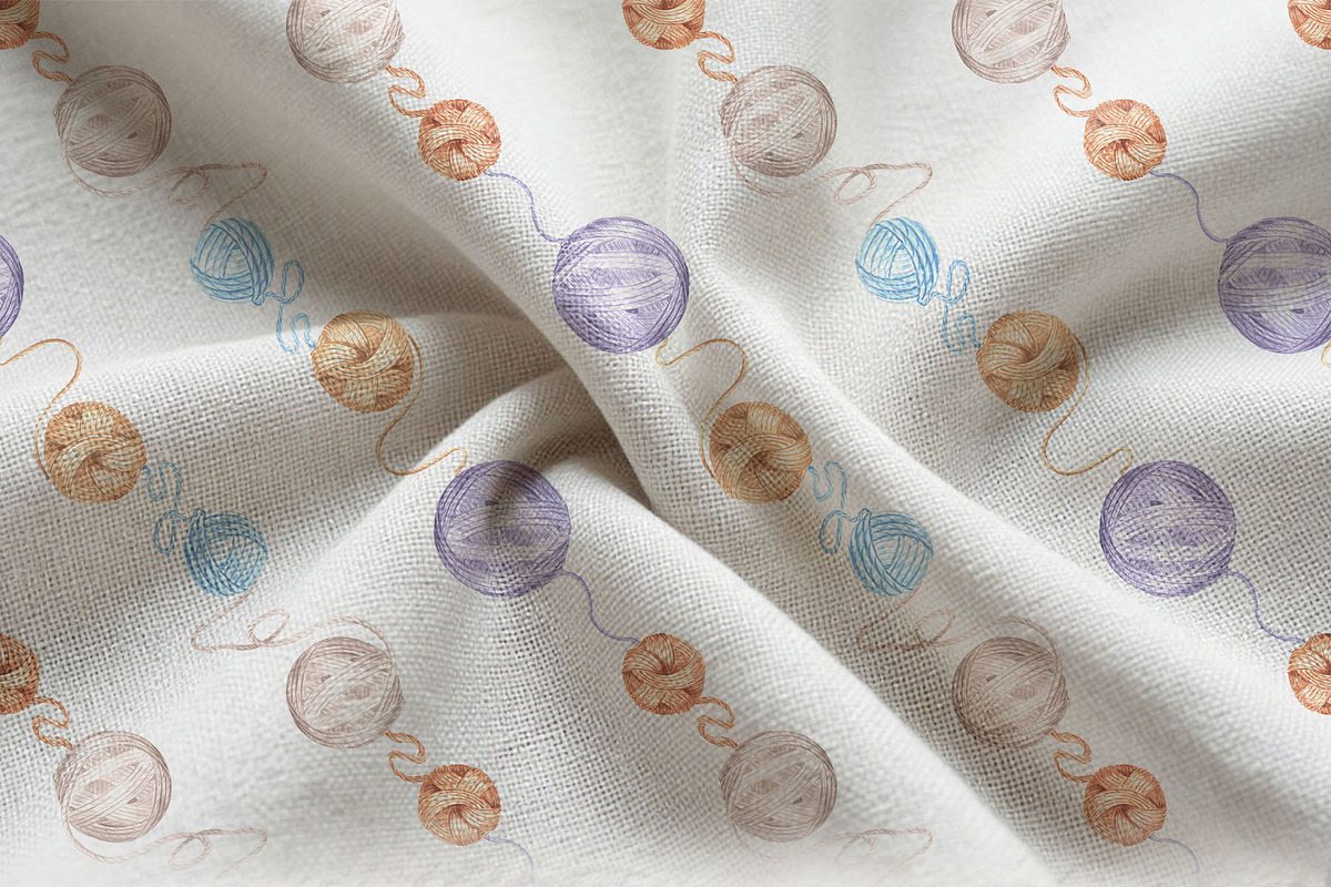 Whimsical threads watercolor clipart, a Decorative Illustration by susie-p-art (Photo 12 of 14)