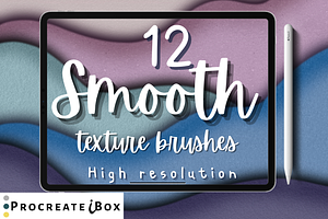 Smooth Procreate Texture Brushes