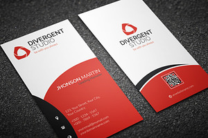 Simple Vertical Business Card