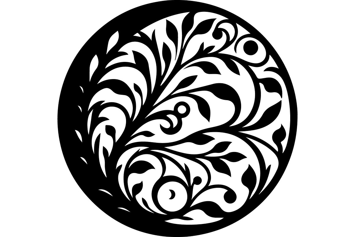 Fantasy Nature Laser Cut Set, an Object Graphic by jahid234 (Photo 8 of 13)