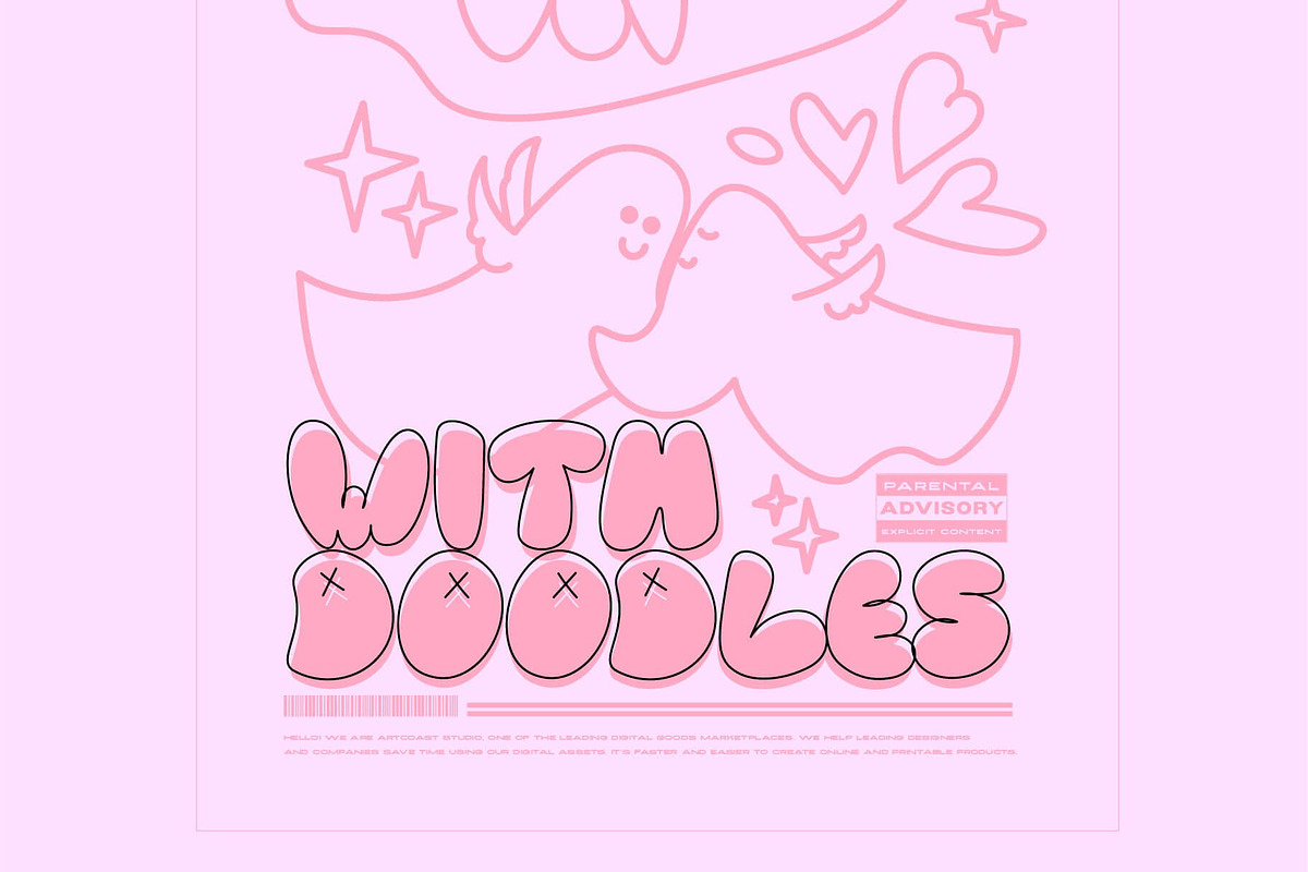 Love Bubble Font, a Font by Artcoast Fonts (Photo 10 of 10)