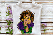 Afro Girls Mardi Gras Clipart, an Illustration by Sublimation Artist (Thumbnail 6 of 6)