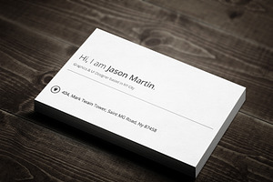 Pretty Simple Metro Business Card