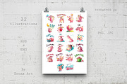 DIG BUNDLE Funny animals, an Animal Illustration by Zooza Art (Thumbnail 27 of 40)