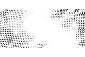 Vector Halftone twisted grunge, an Illustration by Marinstri