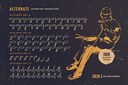 Eleven Hockey Typeface, a Script Font by alit design (Thumbnail 10 of 20)