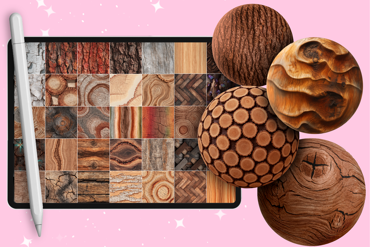 Procreate Wood interior brushes, a Brush Add-On by Revabrush (Photo 4 of 7)