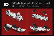 Skateboard Mockup Set, an Advertising Mockup by ForgeDesign (Thumbnail 1 of 7)