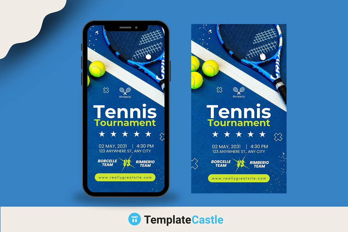 Tennis Tournament Canva Template, a Design Template by TemplateCastleStore (Photo 3 of 6)