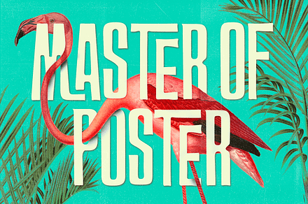 Master of Poster Tiki Font, a Sans Serif Font by Fenotype