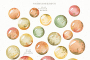 Watercolor funny bubbles clipart, an Object Graphic by OrangePeafowlArt (Thumbnail 2 of 9)