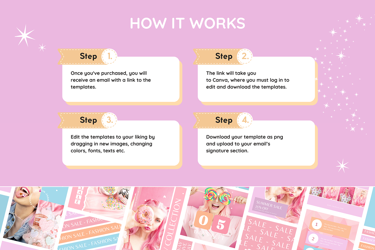Pastel Email Signature Templates, an Email Template by SunshineStudioBoutique (Photo 9 of 9)