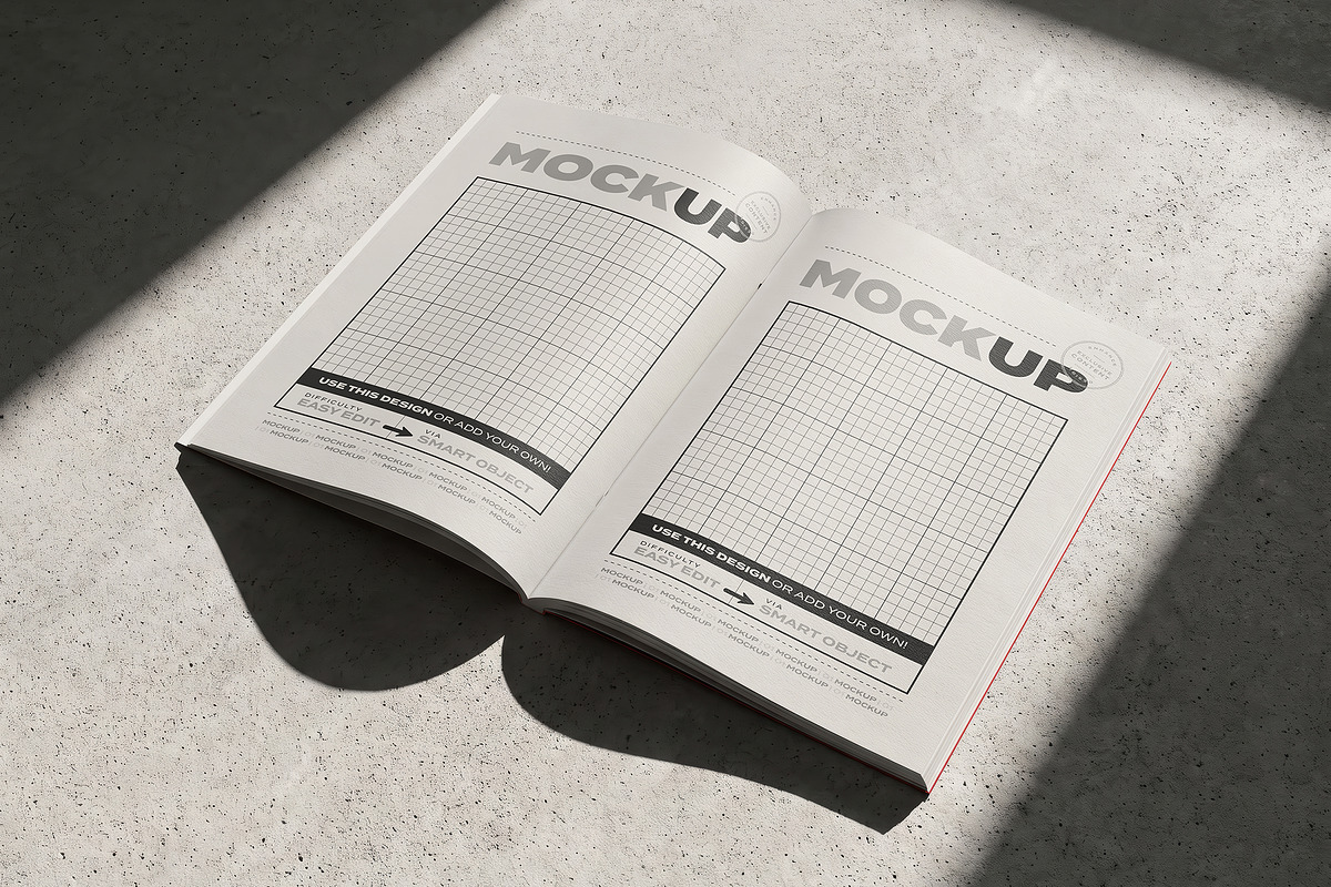 Magazine Brochure Collection Mockups, a Books & Magazine Mockup by Luuqas Design (Photo 3 of 7)