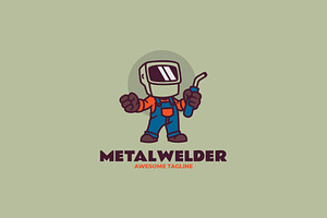 Mascot MetalWelder Logo Design, a Branding & Logo Template by Artnivora.Std