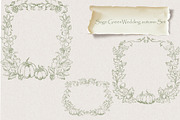 Autumn Botanical Sage Green Set, a Seasonal Illustration by AlenaVlasko stock Market (Thumbnail 6 of 7)