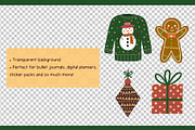 Christmas Elements Clipart Set, an Object Graphic by Drafts n Doodles (Thumbnail 3 of 3)