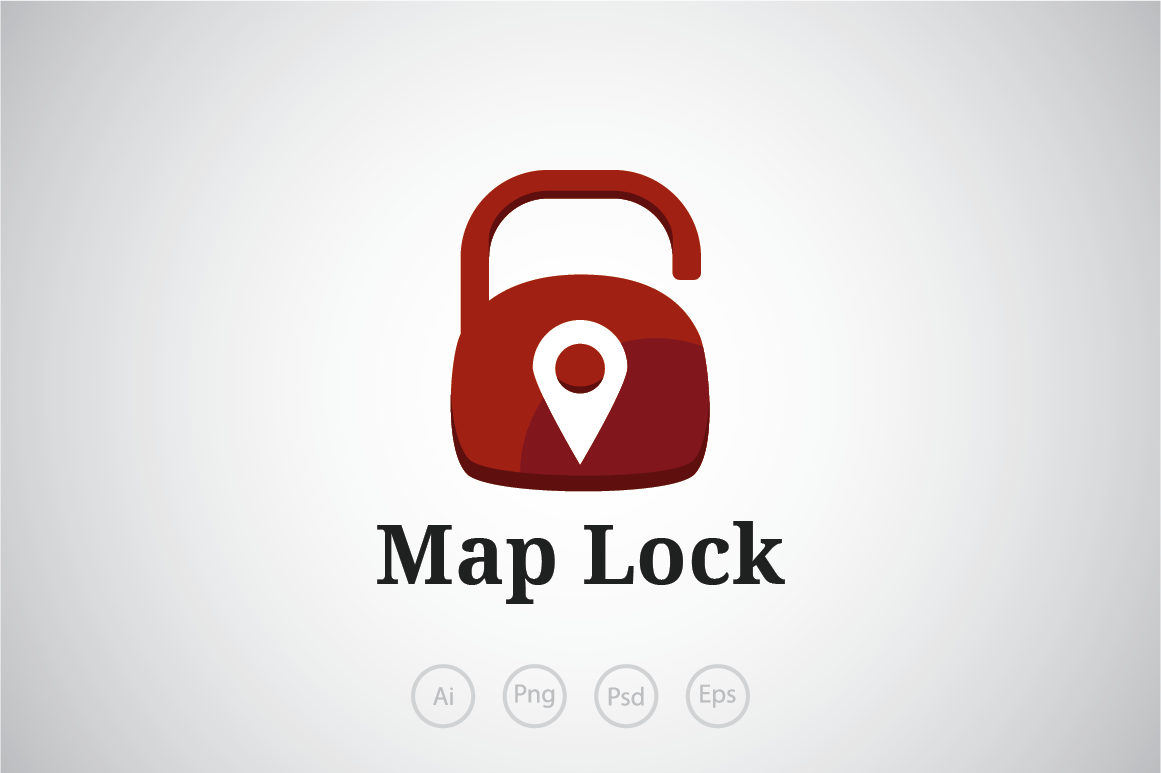Map Location Lock Logo Template, a Branding & Logo Template by Heavtryq ...