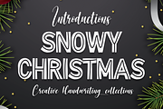 Snowy Christmas | Script Font, a Script Font by Scratchones (Thumbnail 1 of 8)